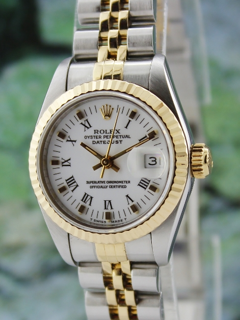 (image for) ROLEX LADY HALF GOLD OYSTER PERPETUAL DATEJUST / 69173